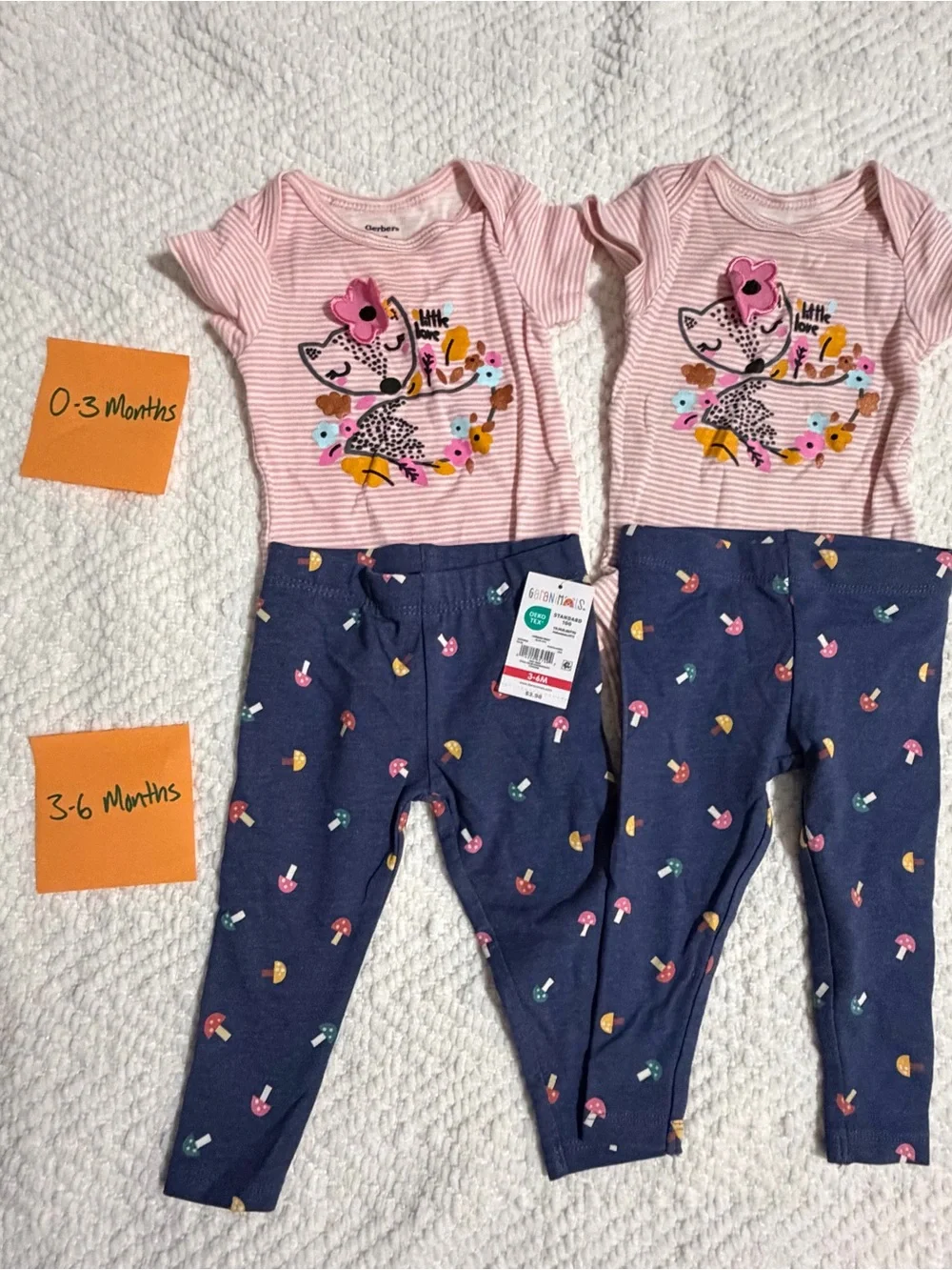 Newborn-3 month twin girl sets